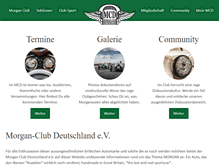 Tablet Screenshot of morgan-club.de